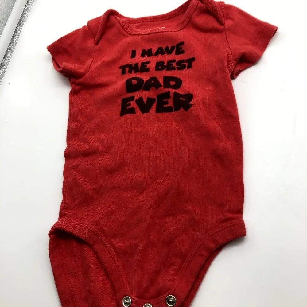 BUNDLE of Girls 3-6M Bodysuits Short Sleeve‎ Best Dad Auntie Mickey Carter's